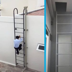 Cầu thang xếp lên sân thượng